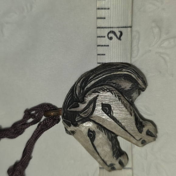 Horse Pendant Antler Necklace (N56) - Picture 7 of 9